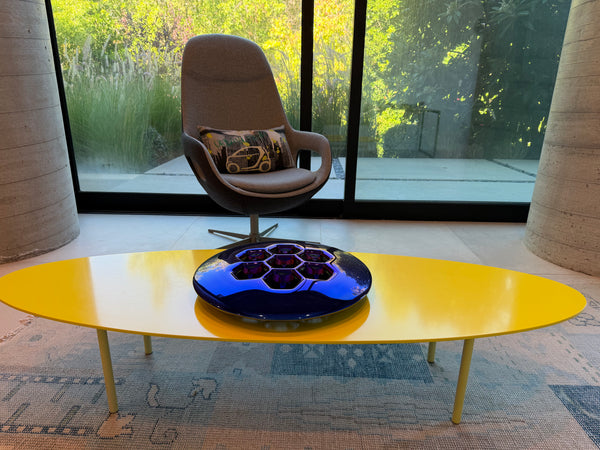 Cells Indigo Platter