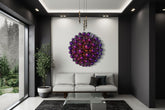 Bubbles Purple Wall Sculpture