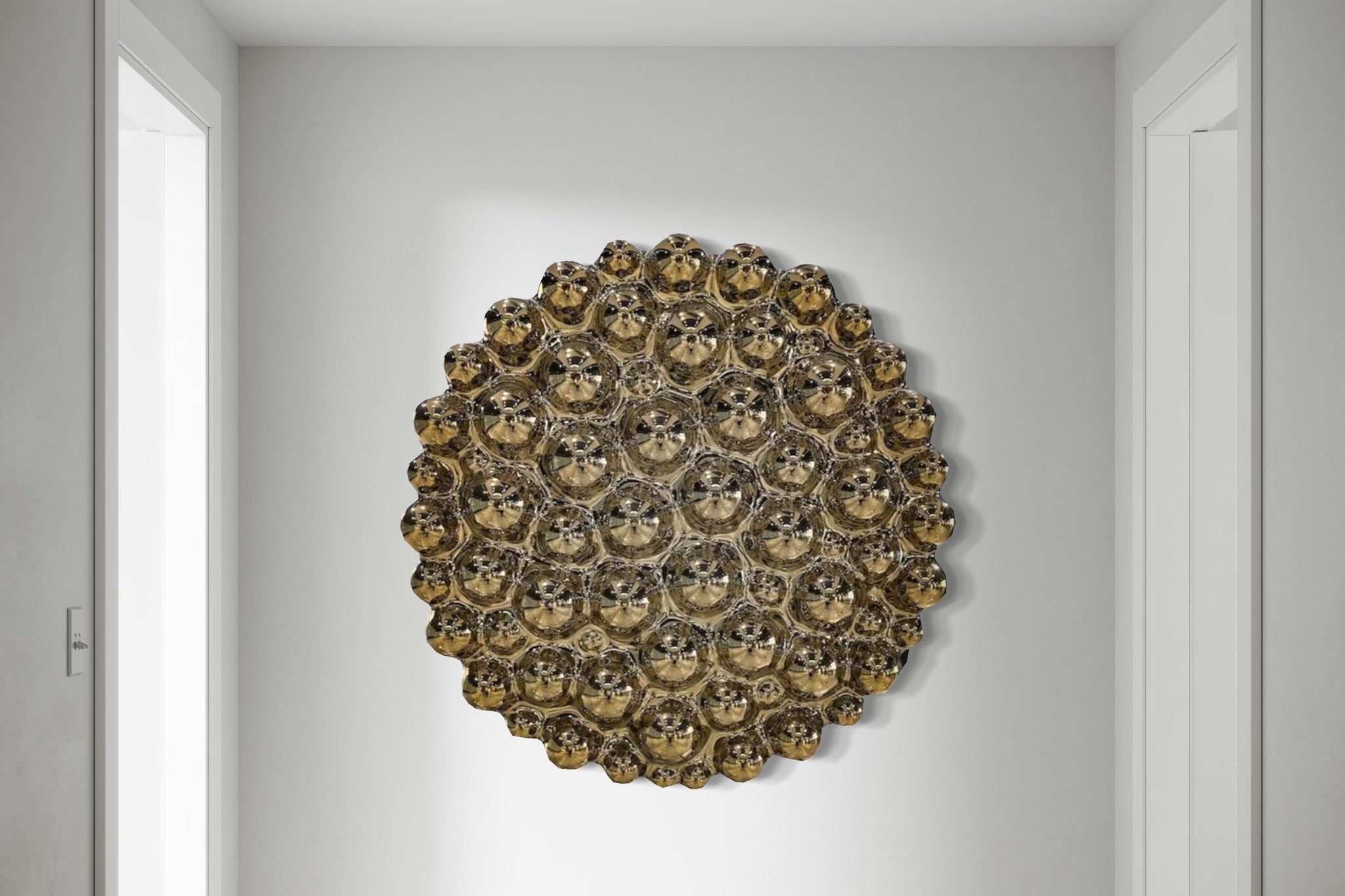 Bubbles Gold Wall Sculpture