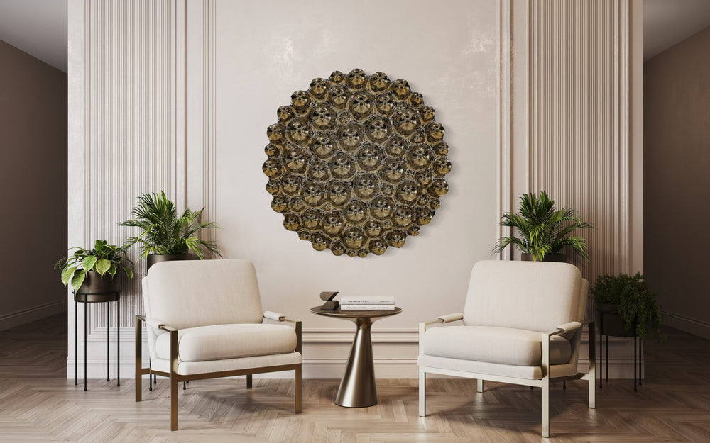 Bubbles Gold Wall Sculpture