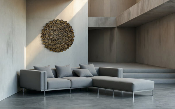 Bubbles Gold Wall Sculpture