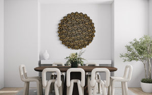 Bubbles Gold Wall Sculpture