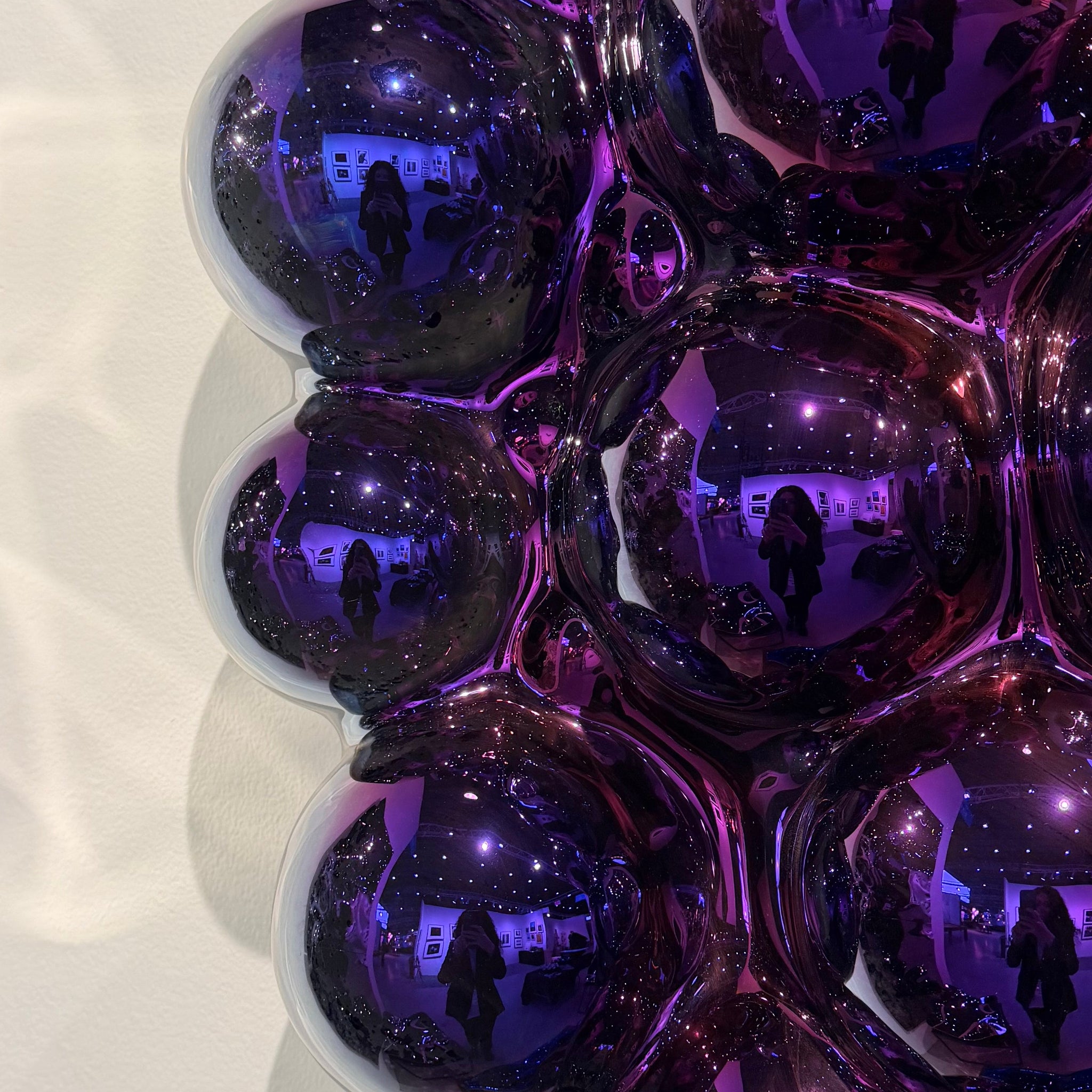 Bubbles Purple Wall Sculpture