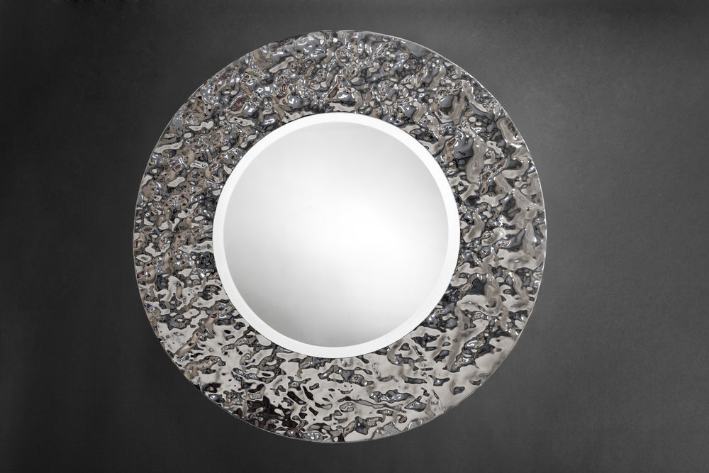 Specchio argento acquamarina Circle