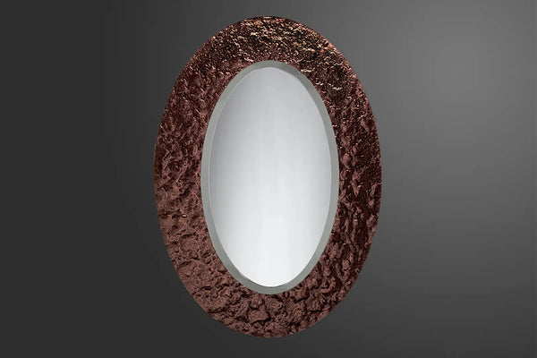 Ellipse Brown Planet Mirror