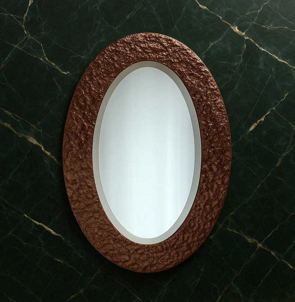 Specchio del pianeta marrone ellisse