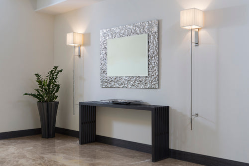 Rectangle Luna Silver Mirror