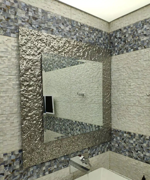 Rectangle Luna Silver Mirror