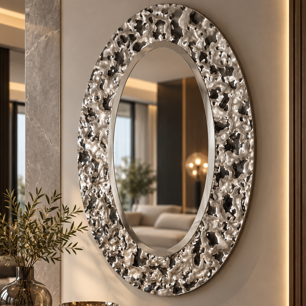 Дзеркало Ellipse Vento Silver