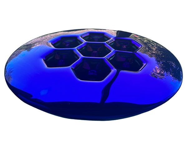 Cells Indigo Platter