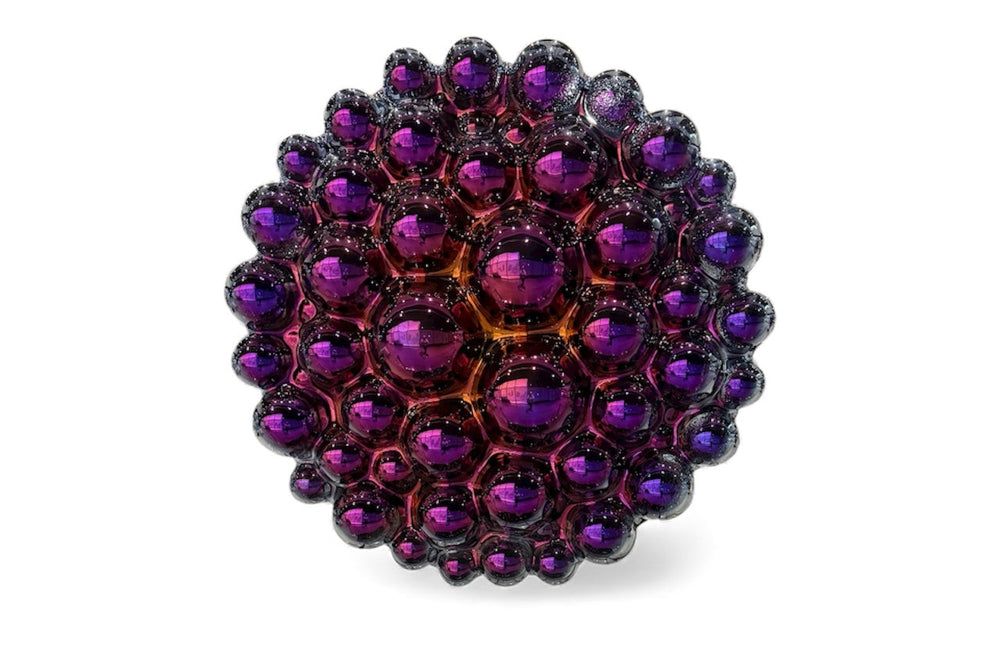 Scultura da parete viola Bubbles