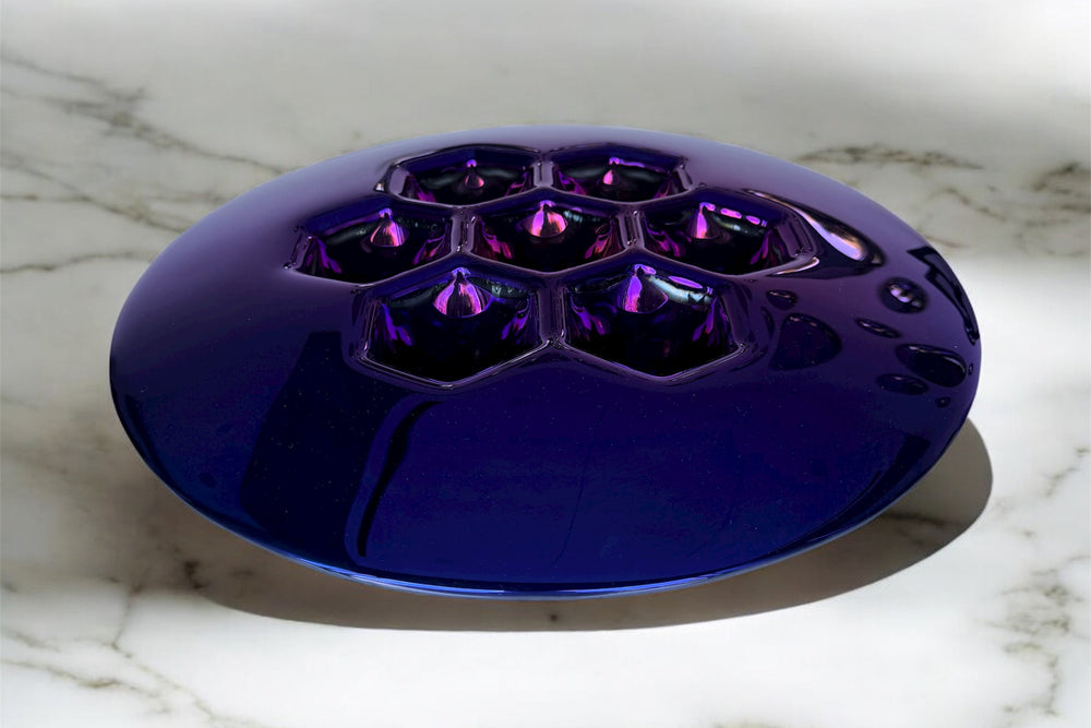 Cells Indigo Platter