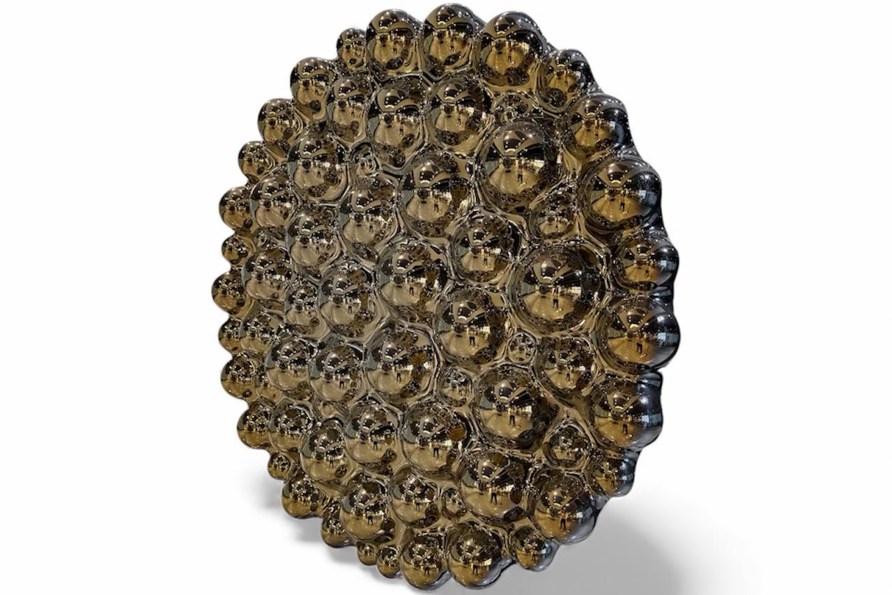Bubbles Gold Wall Sculpture