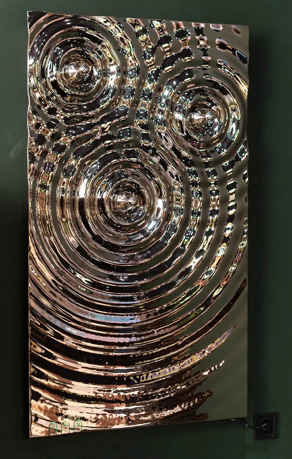 Asciugatrice per asciugamani in argento Interference