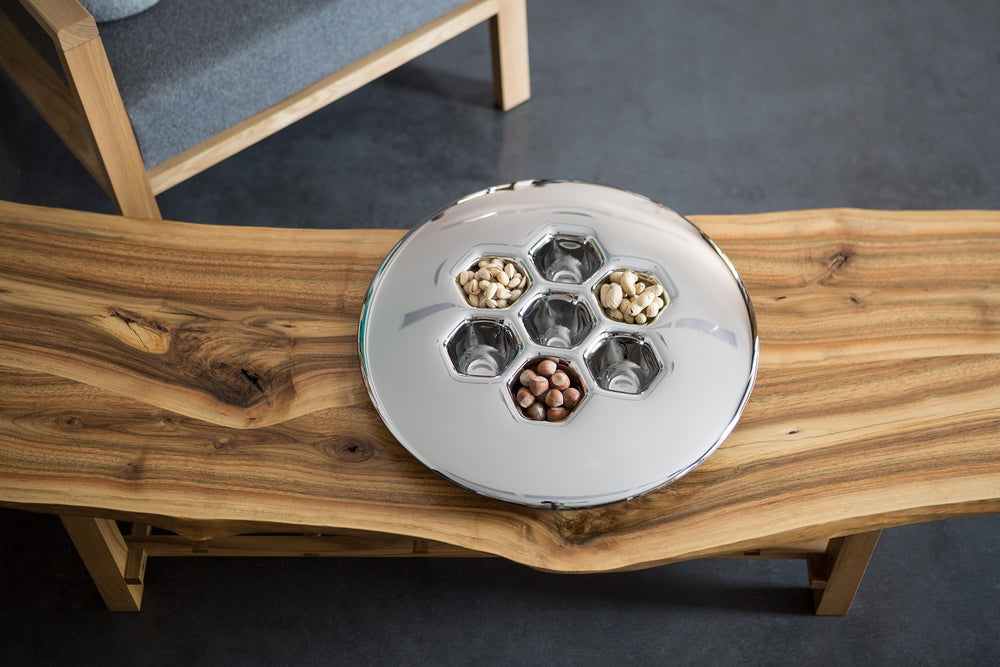 Cells Silver Platter: High-end Decorative Bowls