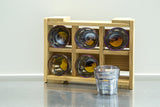 Holographic Faceted Shot Glass Set
