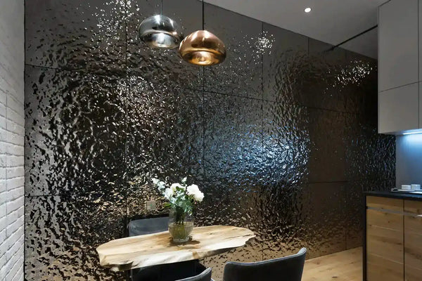 Aqua Silver Wall Panel