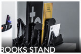 decorative luxury glass books stand