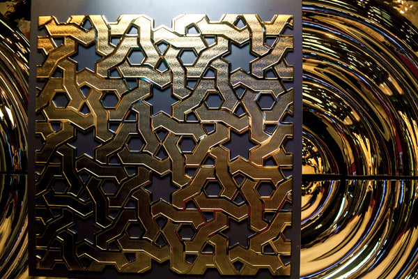 An east ornament wall panel at exhibition