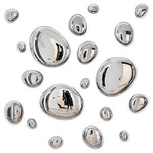 3D Drops Wall Decor Composition Silver