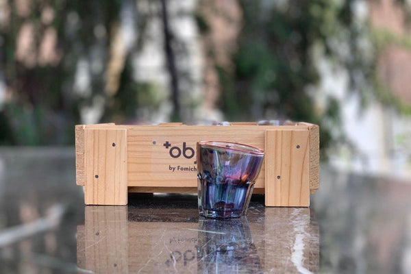 Holographic Faceted Shot Glass Set