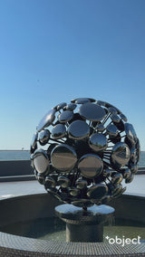 Space Expansion Sculpture in Silver