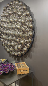 Scultura da parete Bubbles Silver