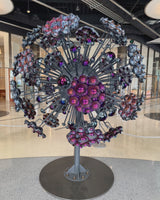 Purple Dandelion Sculpture
