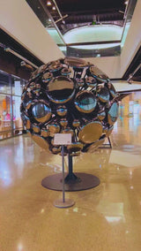 Space Expansion Sculpture in Silver