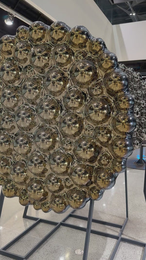 Bubbles Gold Wall Sculpture