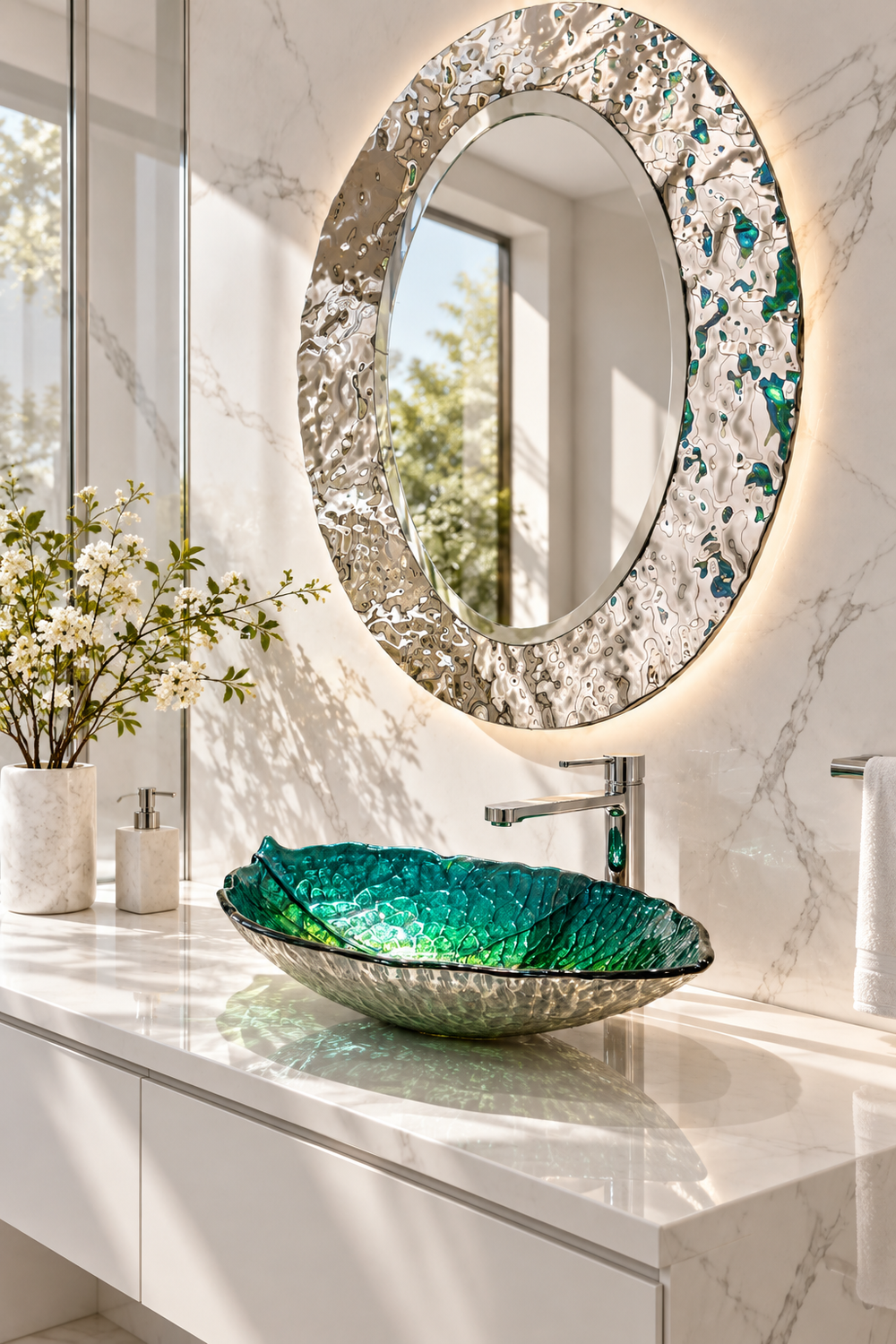 Дзеркало Ellipse Aqua Silver