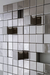 Modern Tetris towel holder with an artistic and tetris-inspired aesthetic for elegant bathrooms.