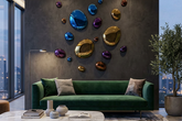 3D Drops Wall Decor Composition Colorful