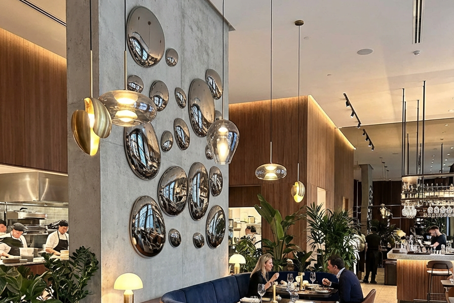 3D Drops Wall Decor Composition Silver